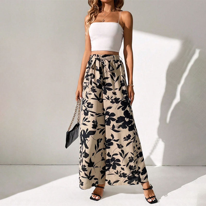 Essia - Bloom Printed Pants