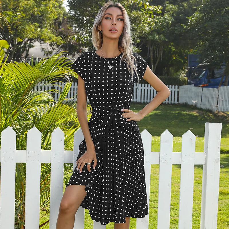 Beth - Polka Bloom Dress