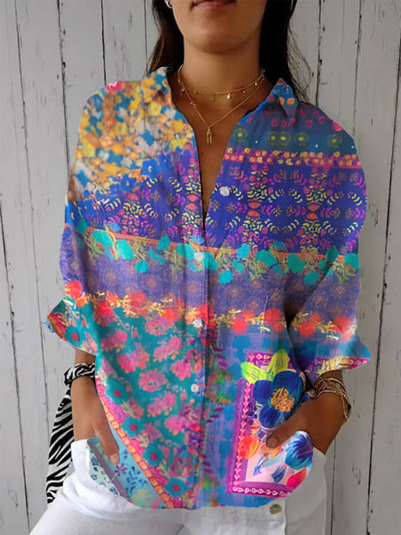 Selena | Vivid Garden Blouse