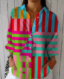 Zaria | Pastel Stripe Blouse