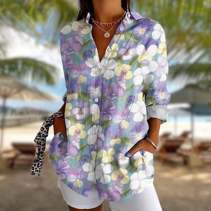 Alina | Tropical Petals Blouse