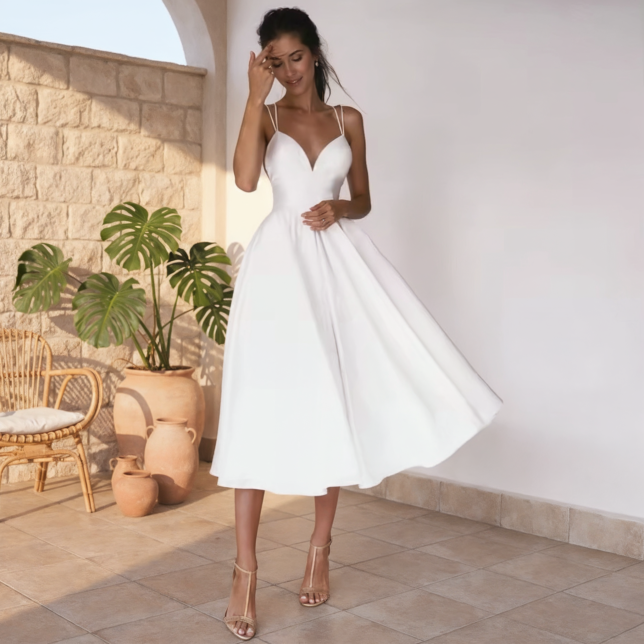 Elara - Graceful Minimalist Dress