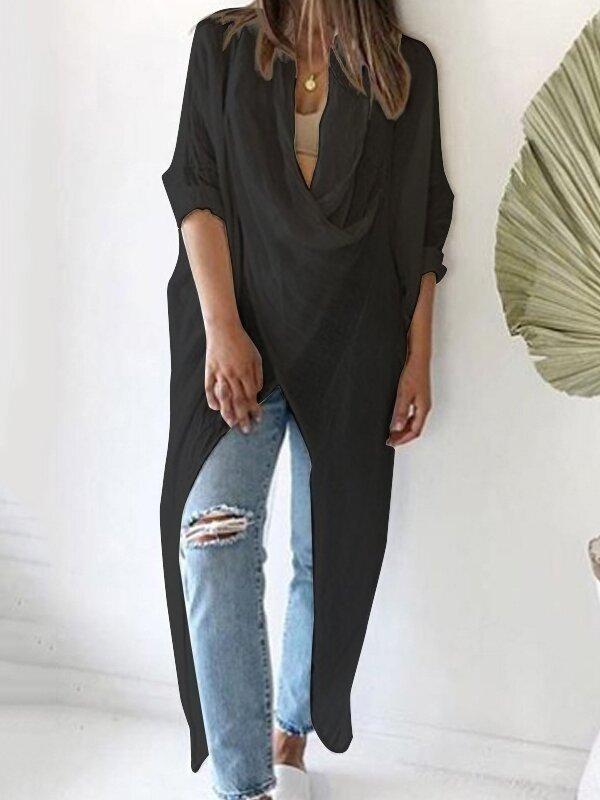 Melissa - Draped Cowl-Neck Top