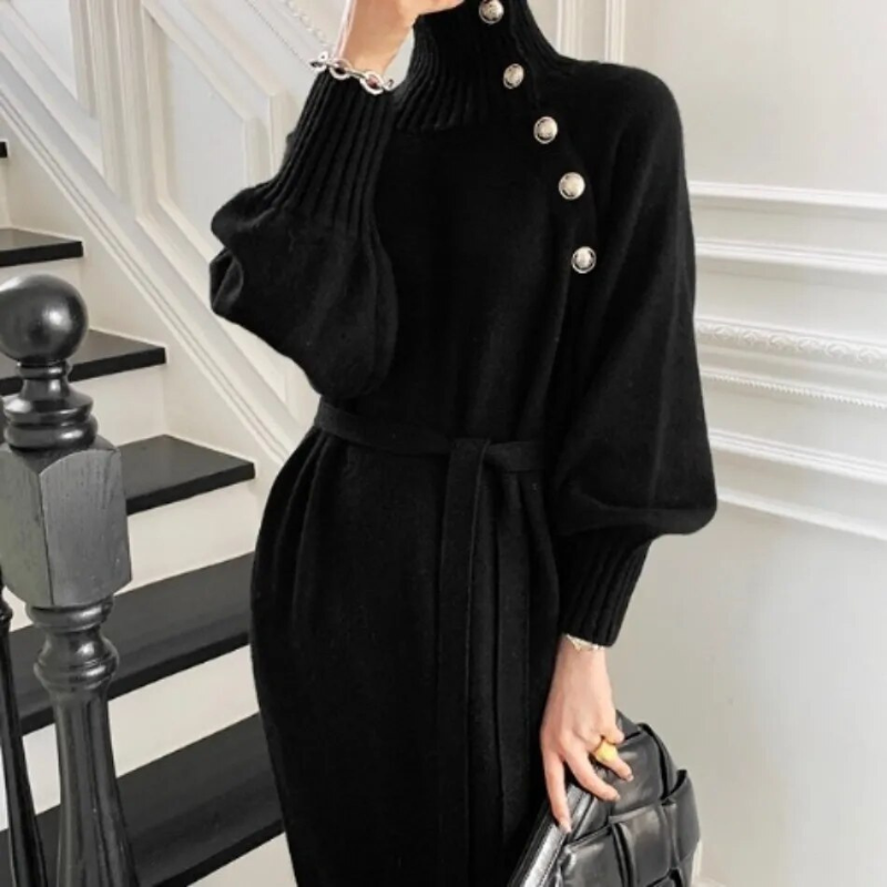 Evelia - Cozy Wrap Dress