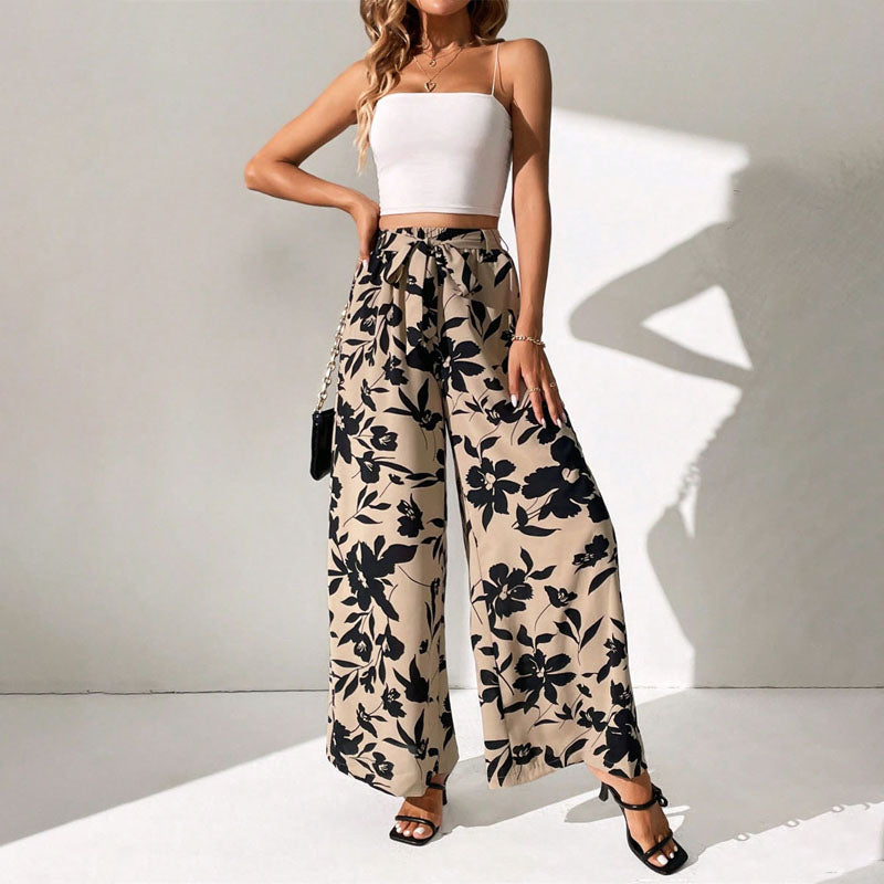 Essia - Bloom Printed Pants