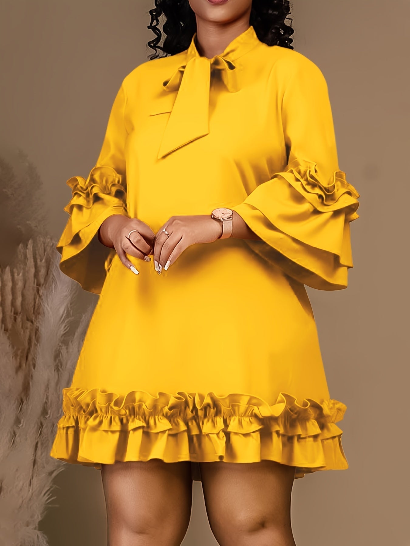 Fritzi - Bold Ruffled Dress