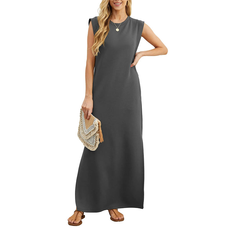 Maliya - Sleeveless Casual Maxi Dress